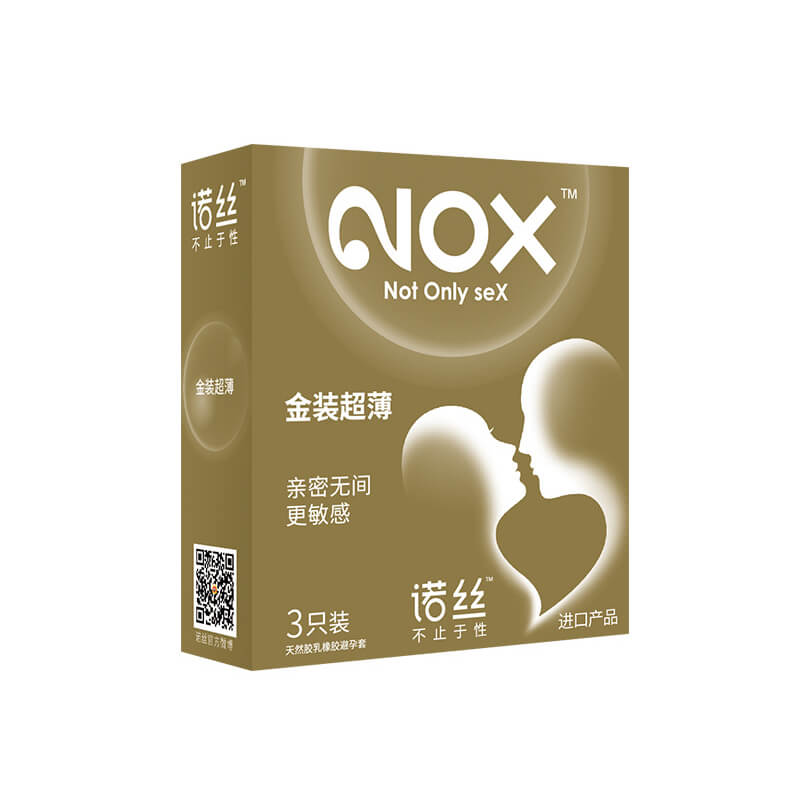 NOX Gold packaging ultra-thin condom three  pcs