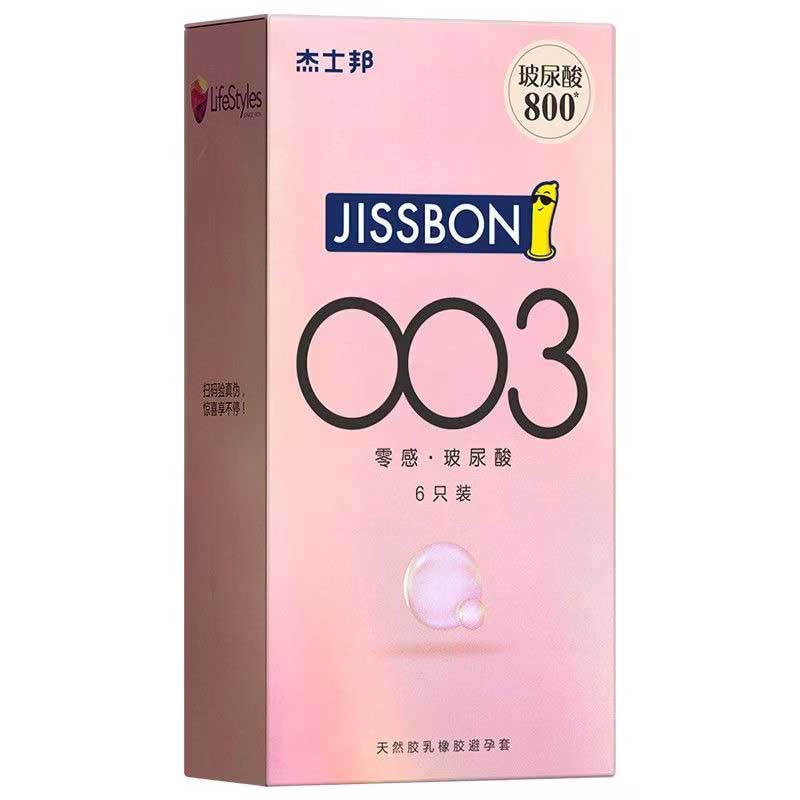 JISSBON 003 Zero sense hyaluronic acid  condom six pcs