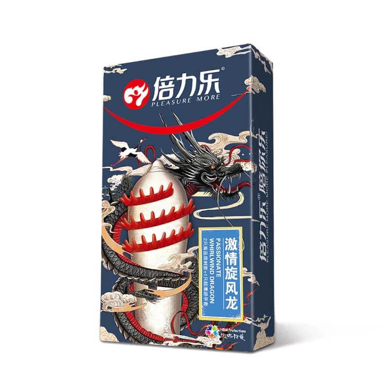 PLEASURE MORE Condoms Passionate  Cyclone Dragon
