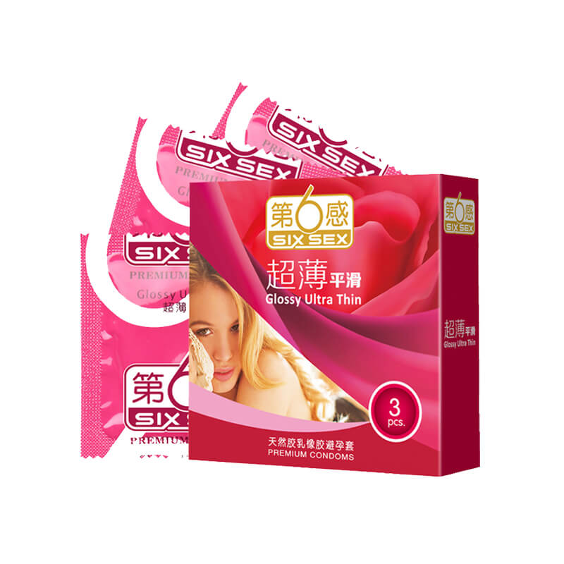 SIX SEX  Ultra thin  smooth condom  Pack of three