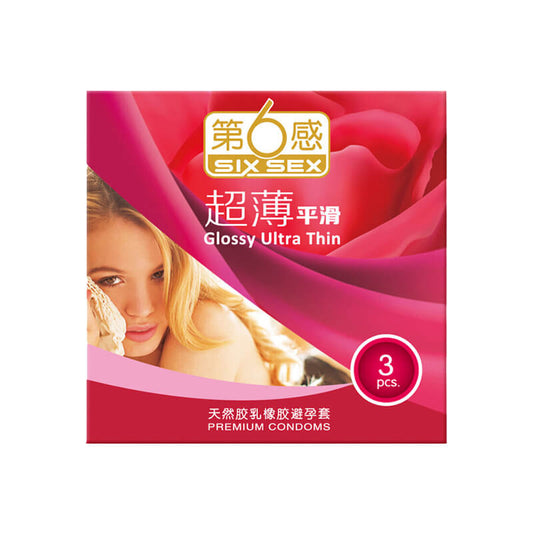 SIX SEX  Ultra thin  smooth condom  Pack of three