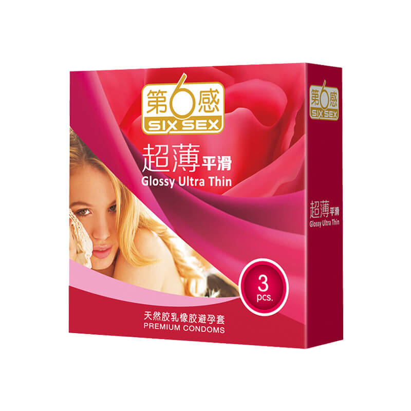 SIX SEX  Ultra thin  smooth condom  Pack of three