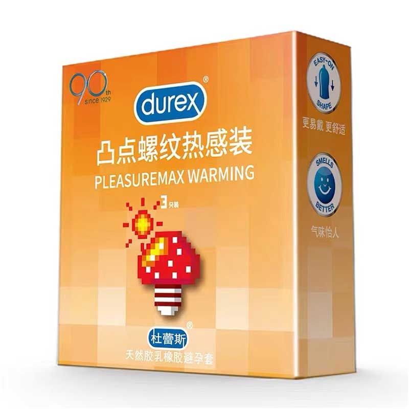 DUREX   raised point thread heat sensation condom Pack of three