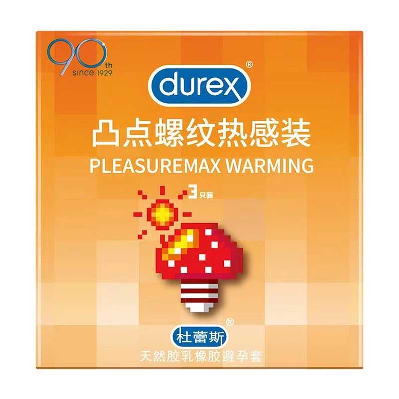 DUREX   raised point thread heat sensation condom Pack of three
