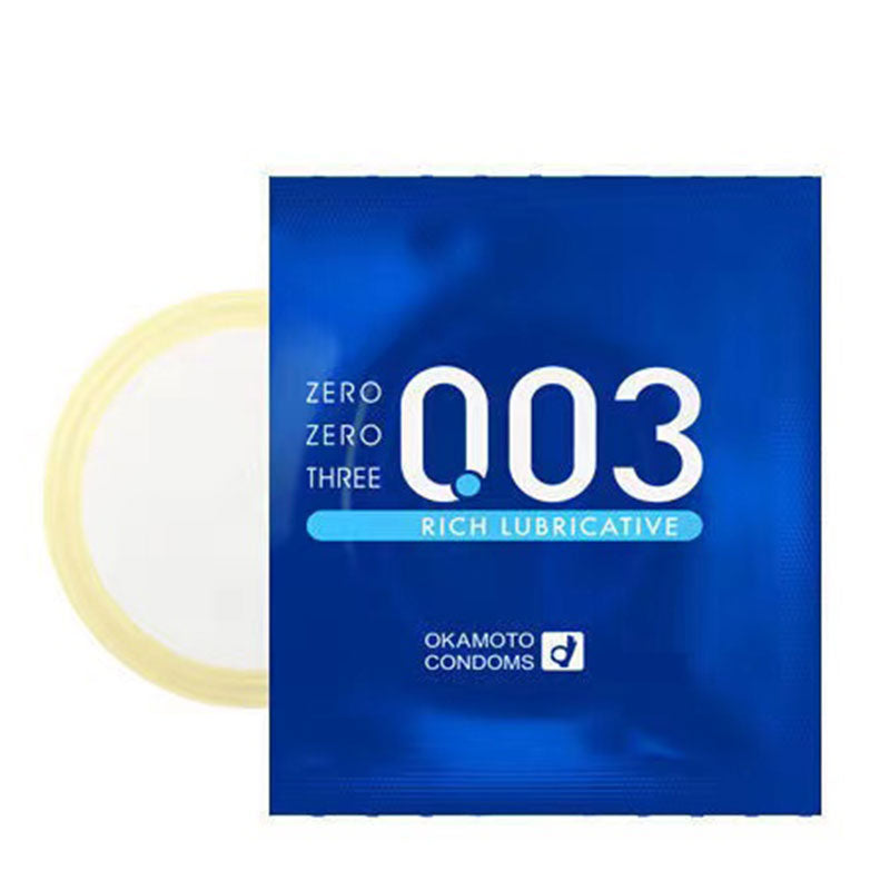 Copy of OKAMOTO 003  Super lubrication  pack of three blue packaging