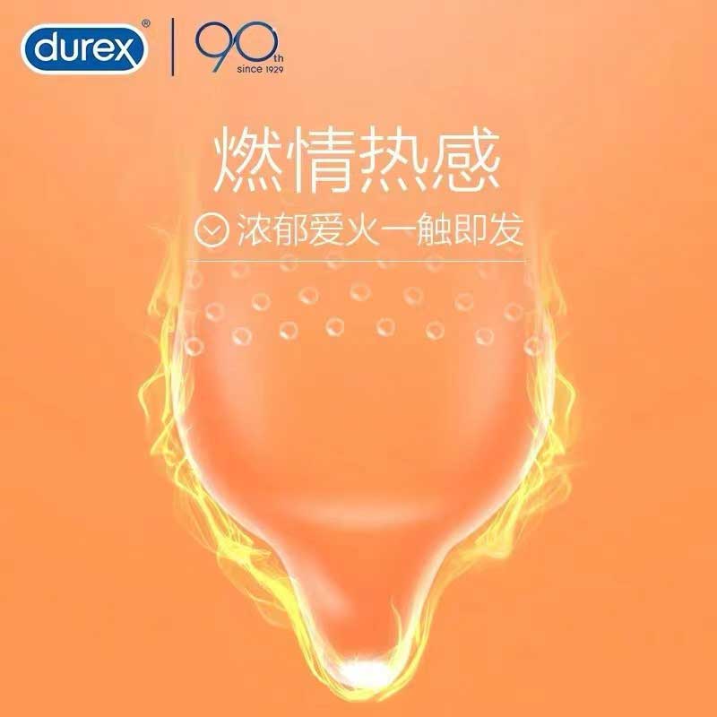 DUREX   raised point thread heat sensation condom Pack of three