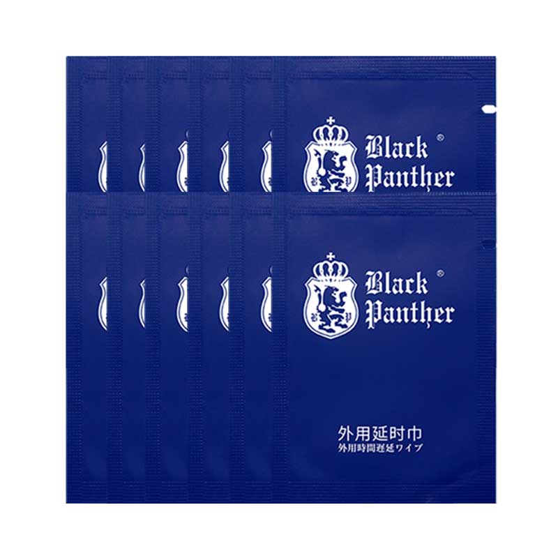 BLACK PANTHER External Delay wet wipes twelve pcs hardcover