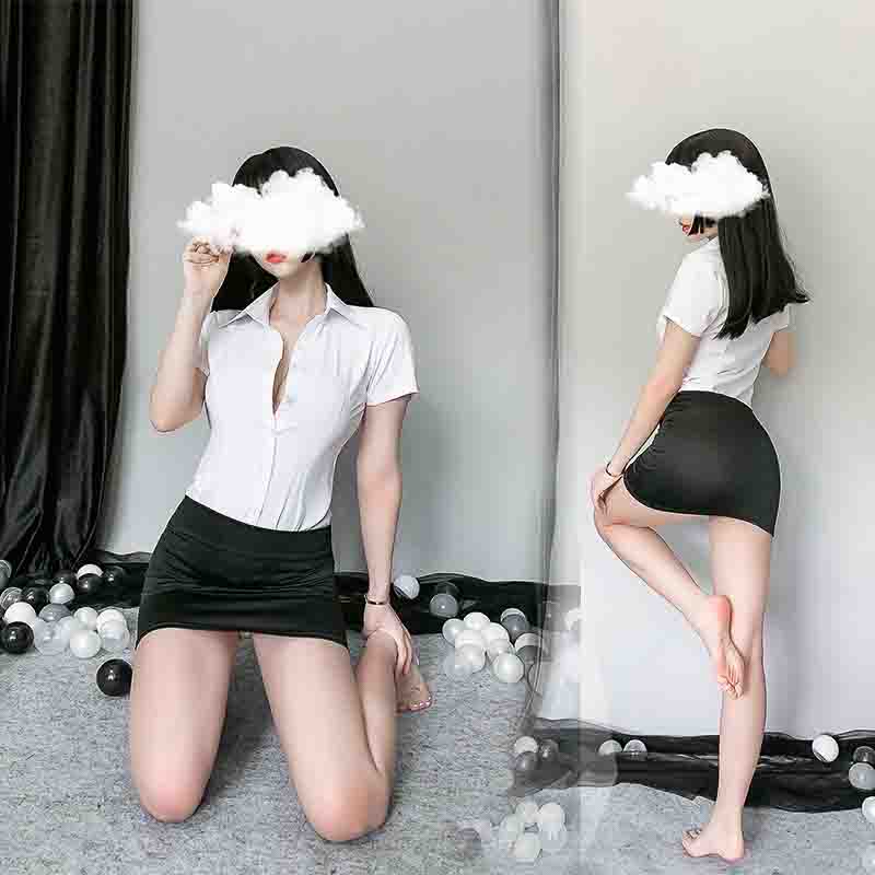 Fengyuegu sexy underwear  1355 black and white