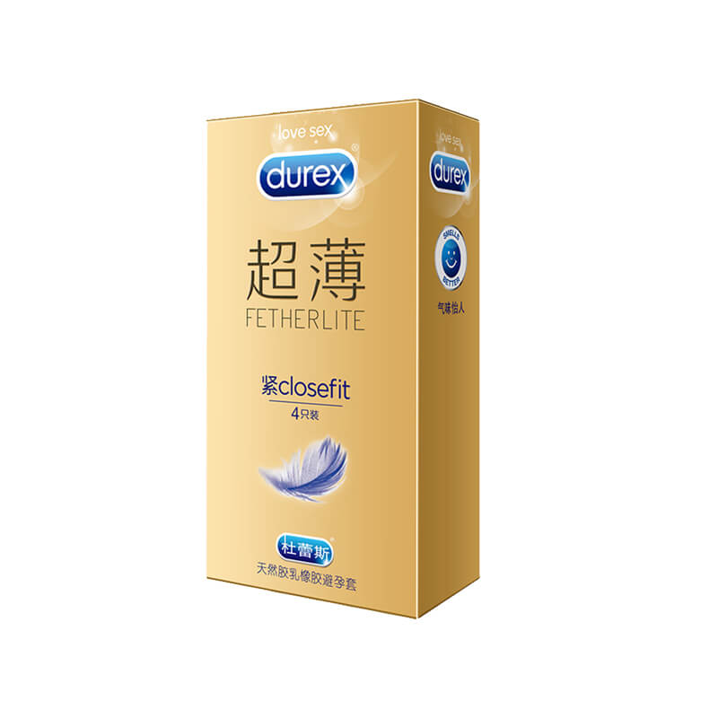 DUREX  gold packaging Ultra thin  compact condom Pack of   Four