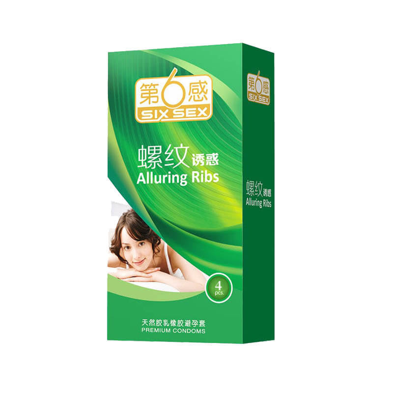 SIX SEX  Thread  charm condom  Pack of four