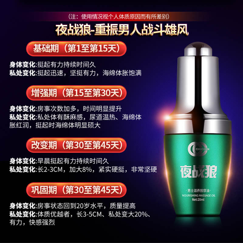 Chuchen series Night Warrior Men's Nourishing Massage Oil