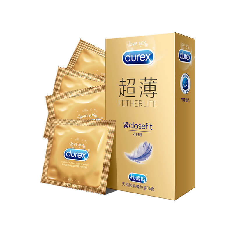 DUREX  gold packaging Ultra thin  compact condom Pack of   Four