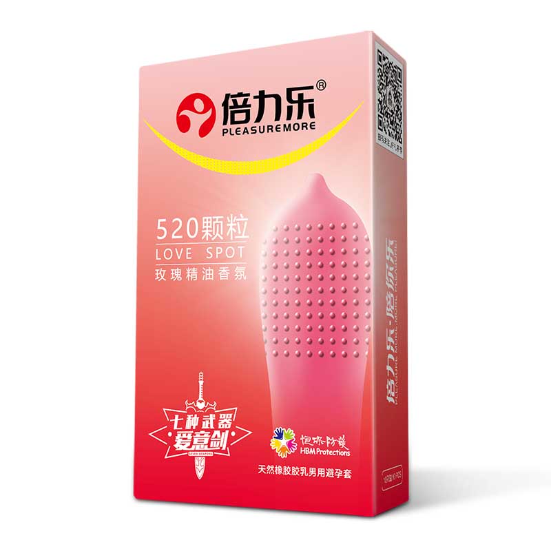 PLEASURE MORE  CONDOM  Five hundred and twenty grains Large particles