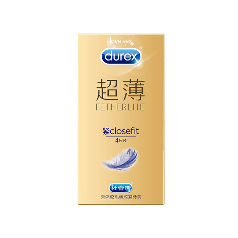 DUREX  gold packaging Ultra thin  compact condom Pack of   Four