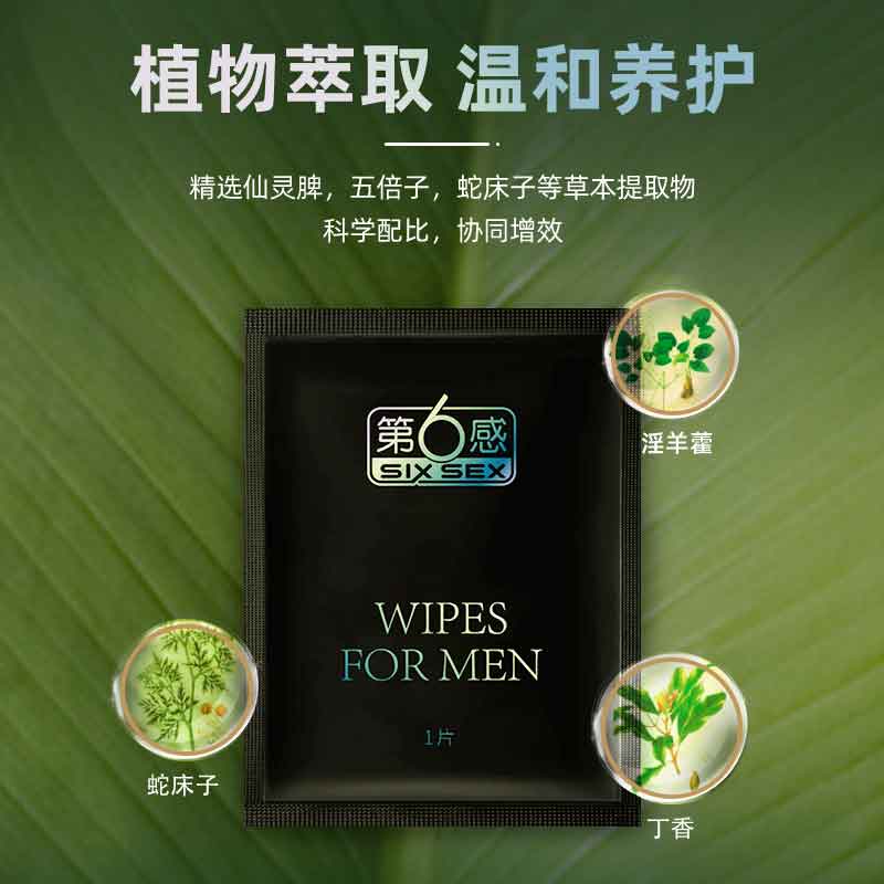 six sex  external delay wet wipes  ten slices