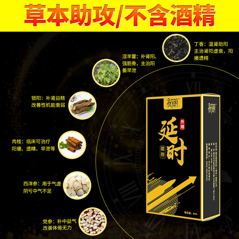 HAISHIHAINUO   Night tide series  black delay spray