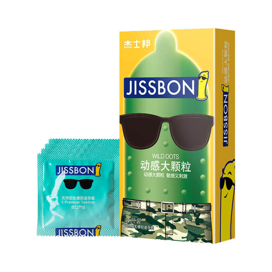 JISSBON Dynamic Large particles  condom  four pcs