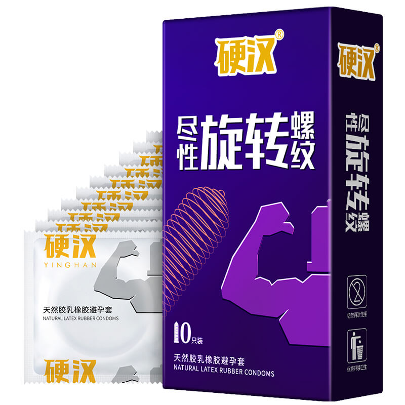 ELASUN tough guy Spin as much as you like Thread  condom  ten pcs