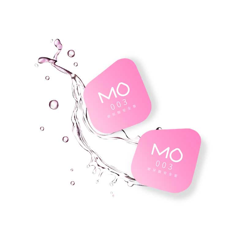 MINGLIU MO 003  Hyaluronic acid pink condom  ten  pcs