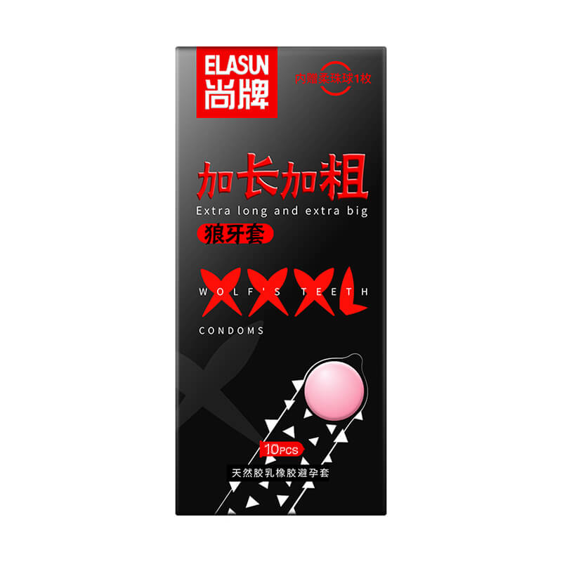 ELASUN Extra long and thick wolf braces  condom  ten pcs