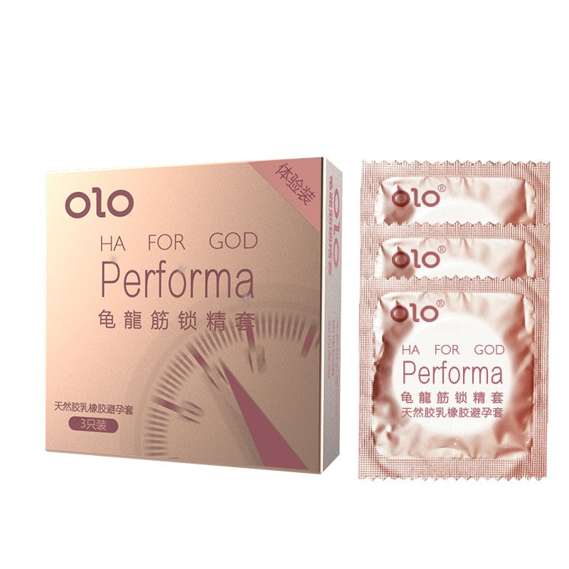 OLO semen locking condom Pack of three