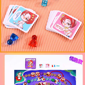 Couple's Fun Flying Chess——Passion Edition Purple