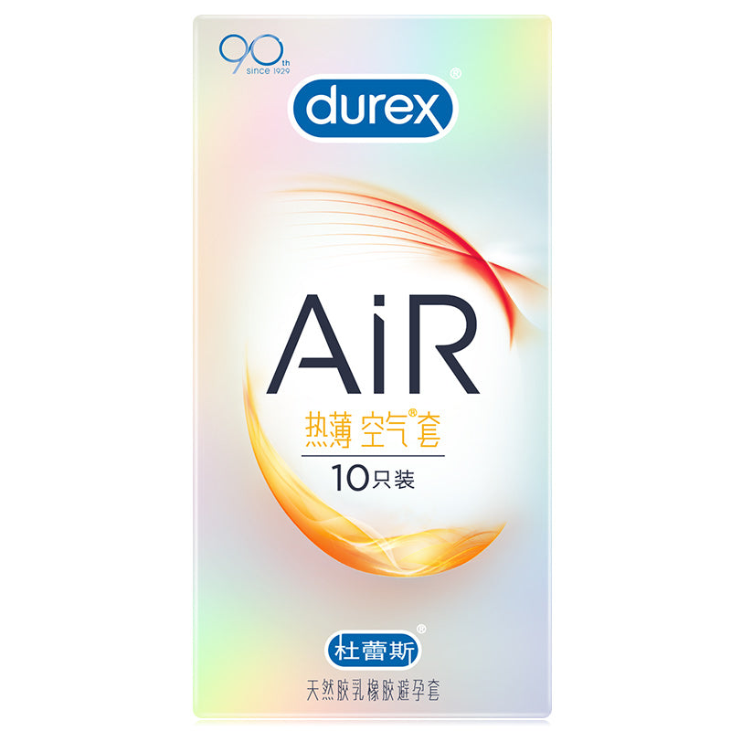 DUREX AIR heat sensation Ultra thin air condom  pack of ten