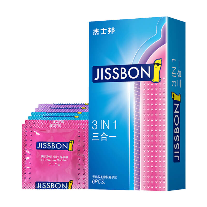 JISSBON  condom Three-in-one pack of six