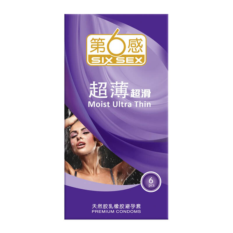 SIX SEX Ultra-thin and ultra-smooth  condom  Pack of six