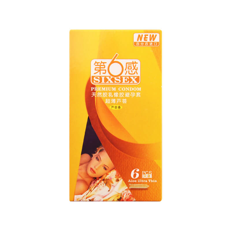 SIX SEX Ultra-thin aloe vera  pack of six