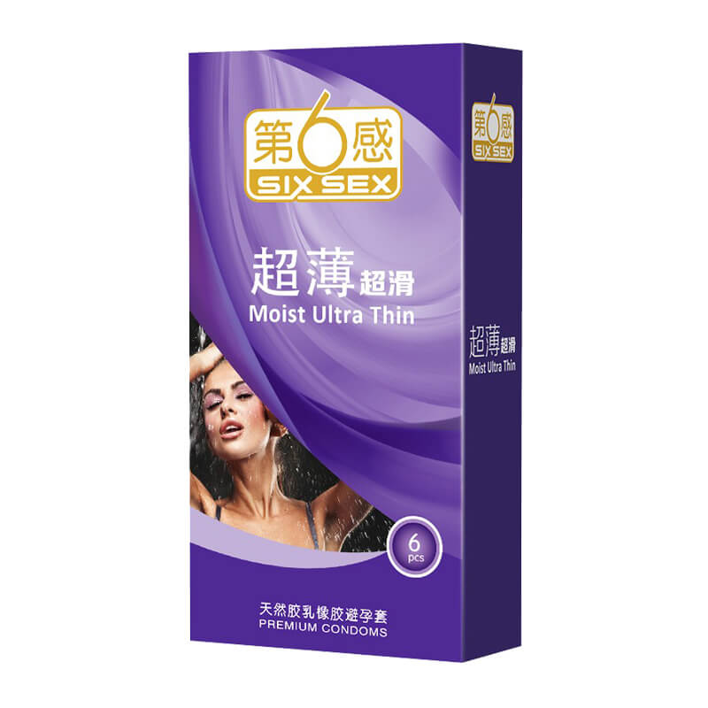SIX SEX Ultra-thin and ultra-smooth  condom  Pack of six