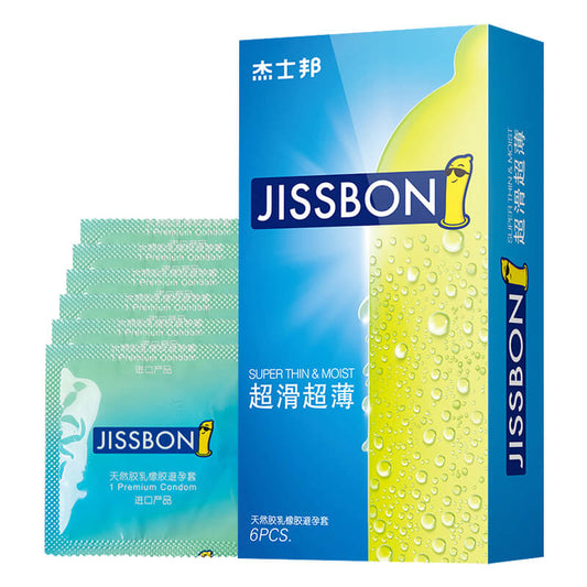JISSBON  Ultra-thin lubrication  condom six pcs Experience outfit