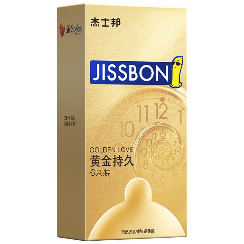 JISSBON gold lasts condom  six pcs
