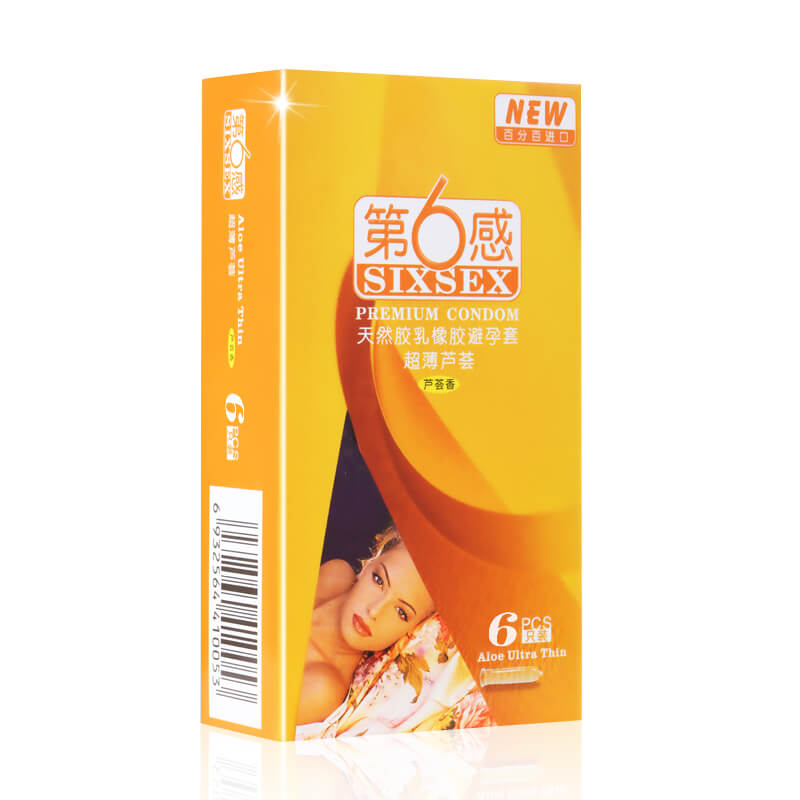 SIX SEX Ultra-thin aloe vera  pack of six