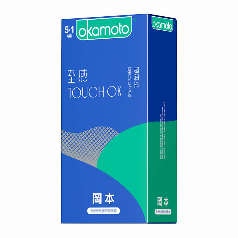 OKAMOTO Super smooth texture six pack  blue packaging