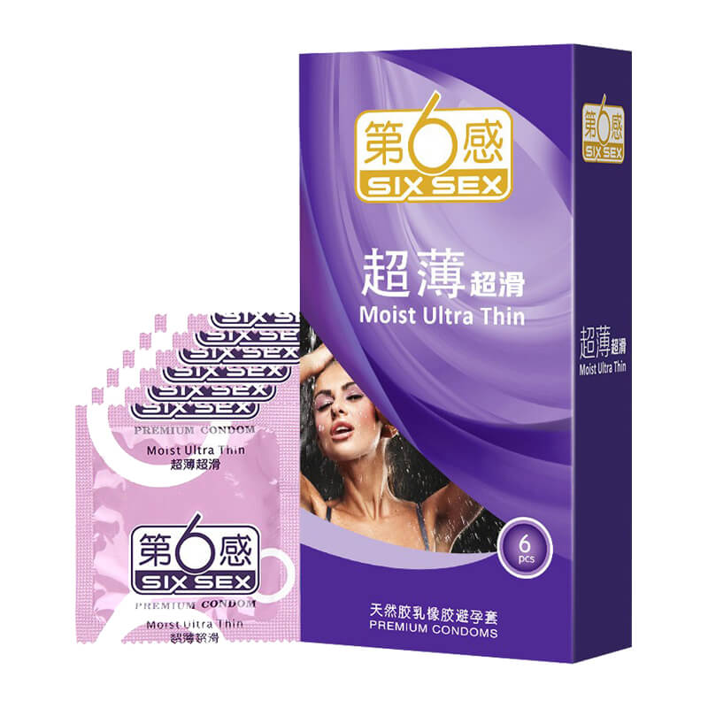 SIX SEX Ultra-thin and ultra-smooth  condom  Pack of six