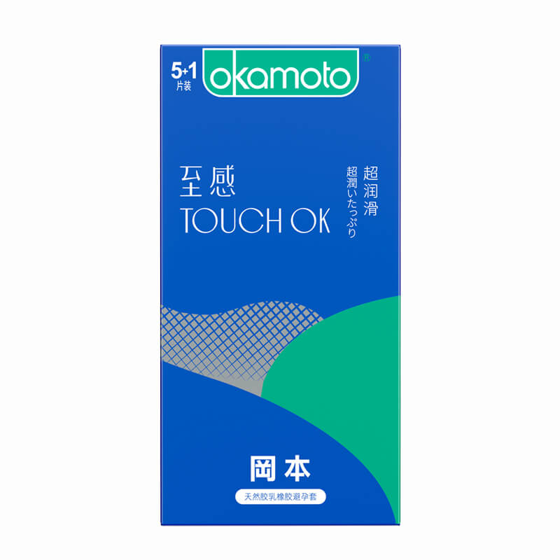 OKAMOTO Super smooth texture six pack  blue packaging