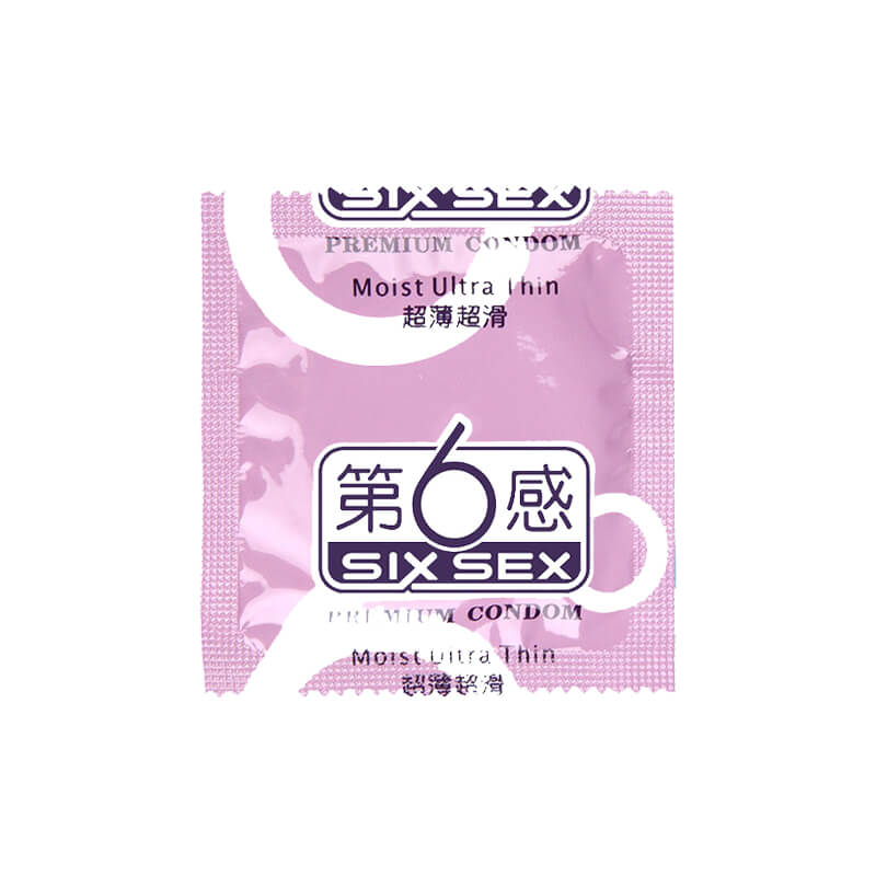 SIX SEX Ultra-thin and ultra-smooth  condom  Pack of six