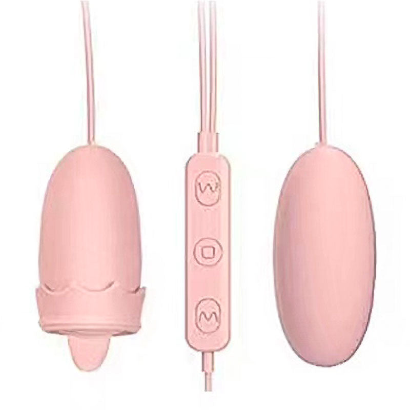 GALAKU series vibrator  Akali tongue licks double vibrator pink (flower shape)