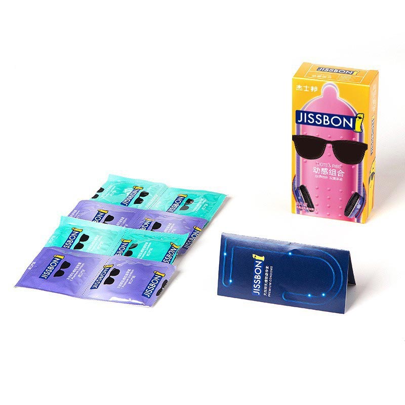 JISSBON Dynamic combination  condom  eight pcs