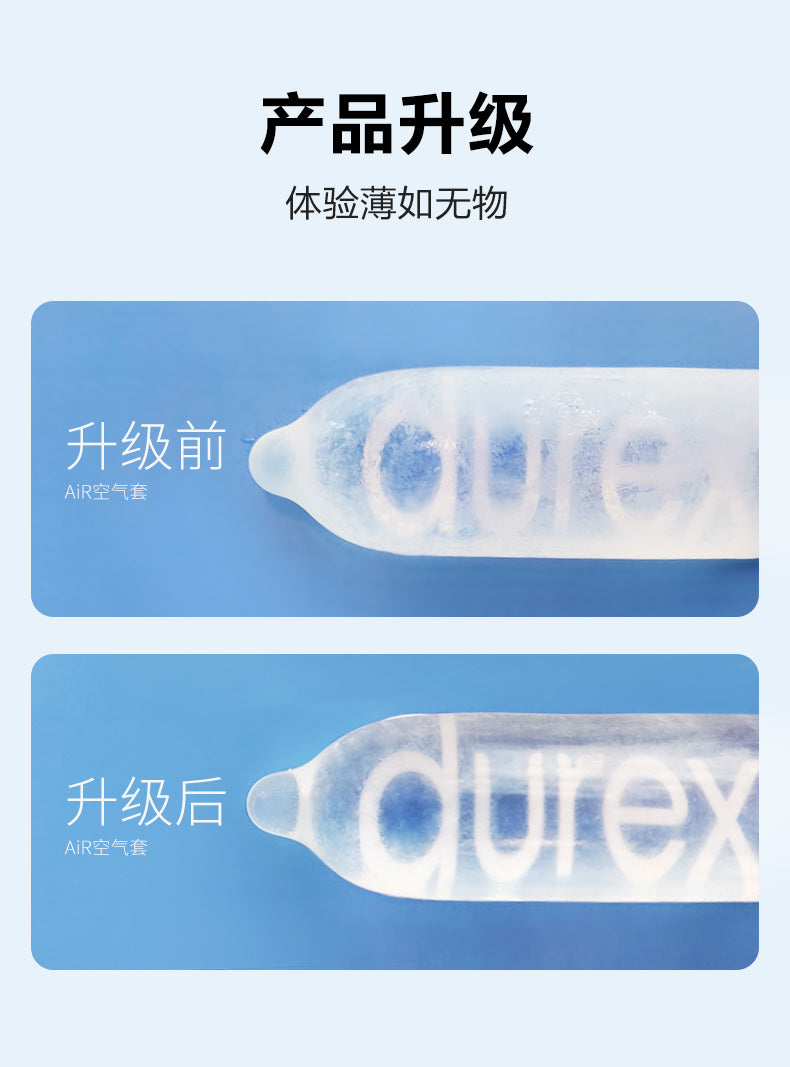 DUREX AIR heat sensation Ultra thin air condom  pack of ten
