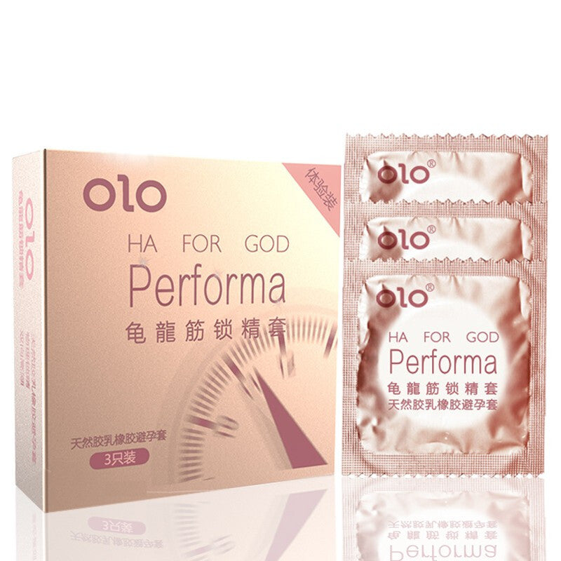 OLO semen locking condom Pack of three