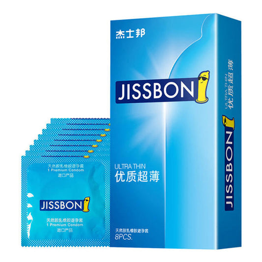 JISSBON high quality Ultra thin condom eight pcs