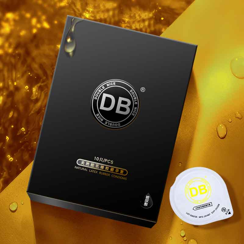 DOUBLE NICE SERIES   hyaluronic acid  Condom pack of ten
