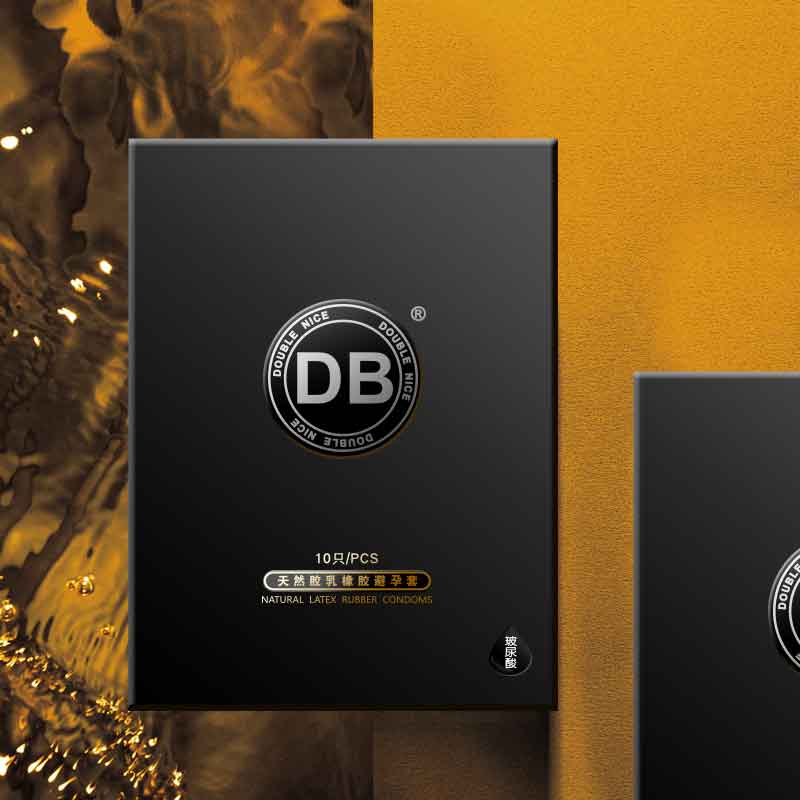 DOUBLE NICE SERIES   hyaluronic acid  Condom pack of ten