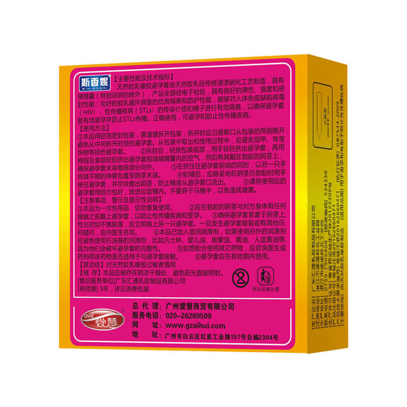 SIXIANGNI  G-spot Thin condom  two  pcs