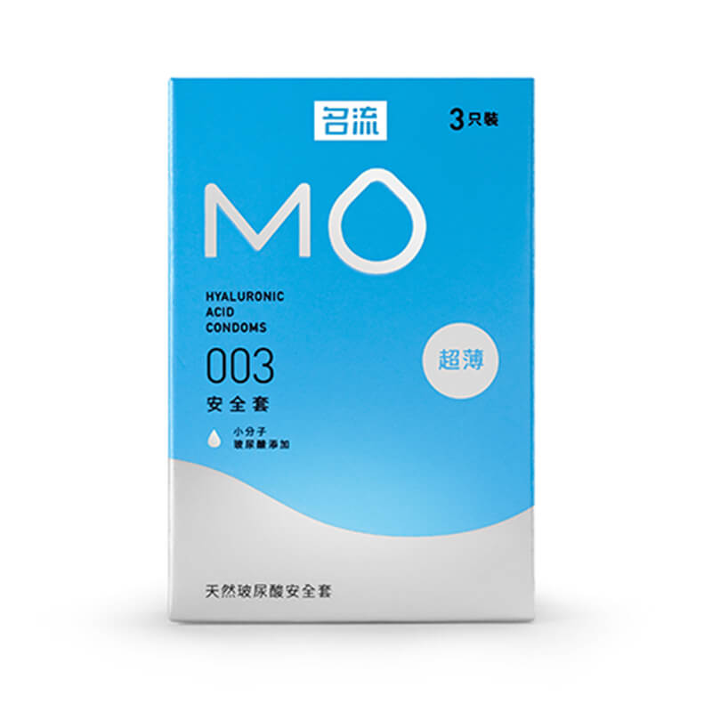 MINGLIU MO 003 ultra-thin blue condom  three pcs