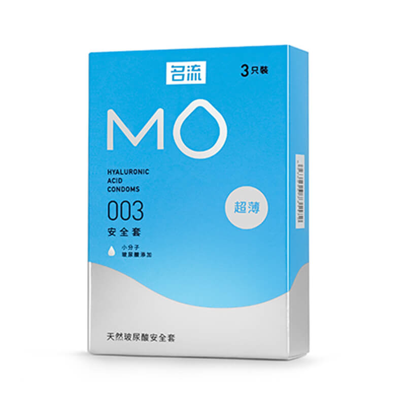 MINGLIU MO 003 ultra-thin blue condom  three pcs