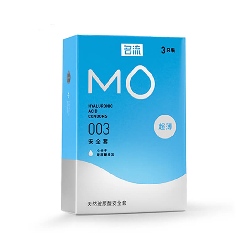 MINGLIU MO 003 ultra-thin blue condom  three pcs