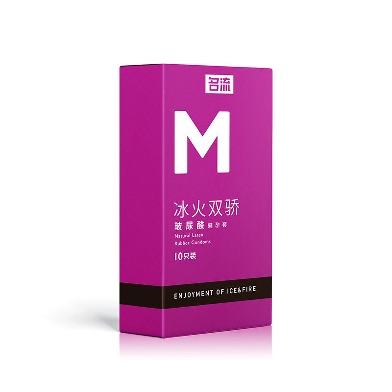MINGLIU M  Ice and fire  condom  ten  pcs